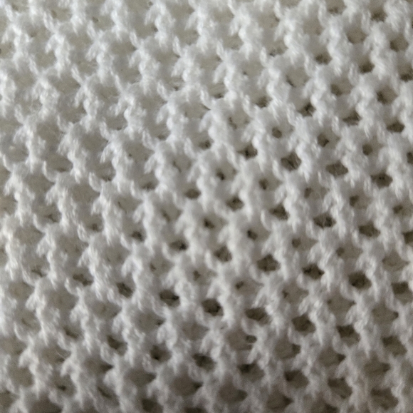 Talbots Round Neck Long Sleeve White Pullover Knit Sweater Size M Petite White U - Picture 5 of 6